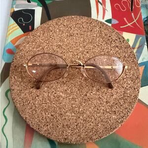Christian Dior Women's Vintage 2028 41J Gold Oval Frame Glasses